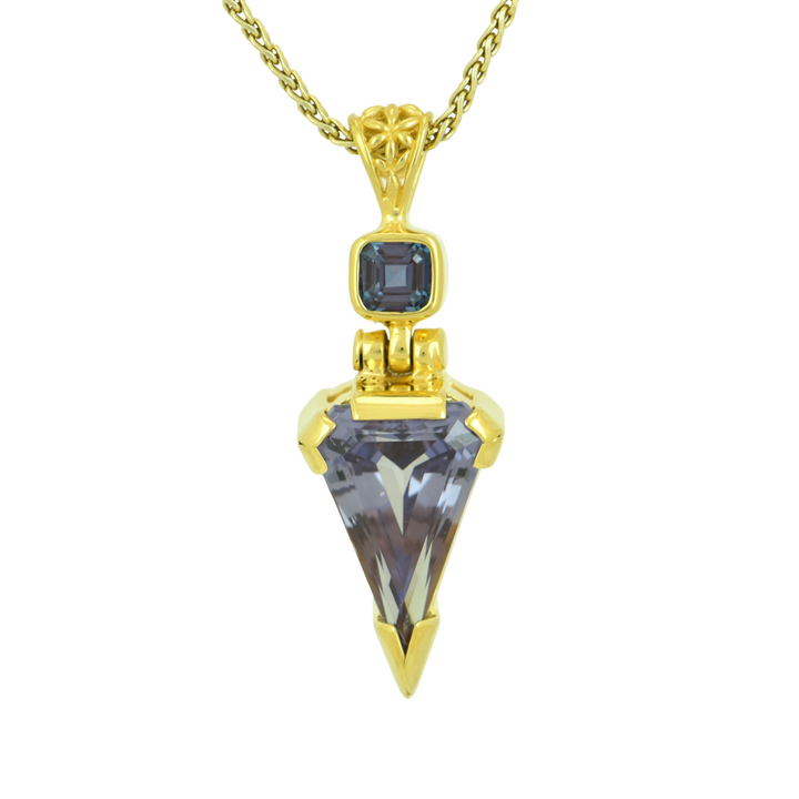 Alexandrite Effect Sapphire Pendant