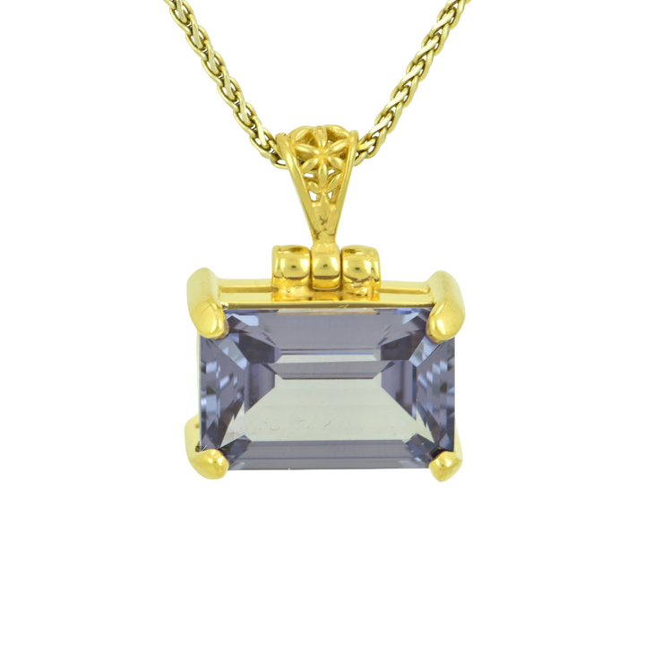 Alexandrite Effect Sapphire Pendant