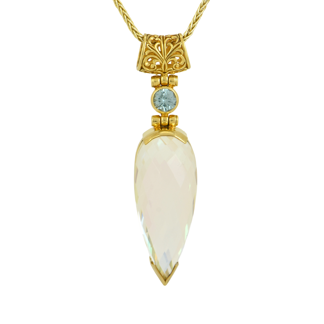 Angel Aura Sovereignty Mystic Quartz Pendant