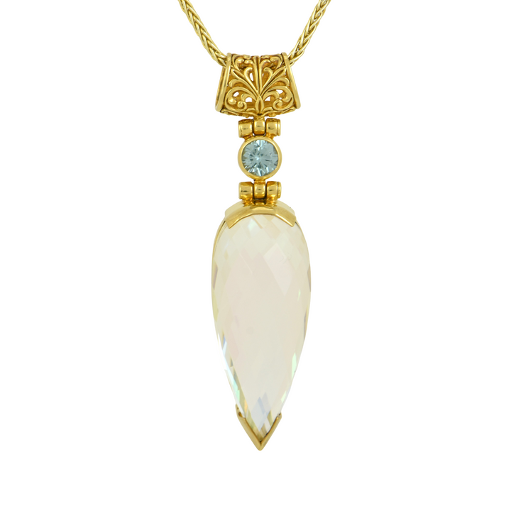 Angel Aura Sovereignty Mystic Quartz Pendant