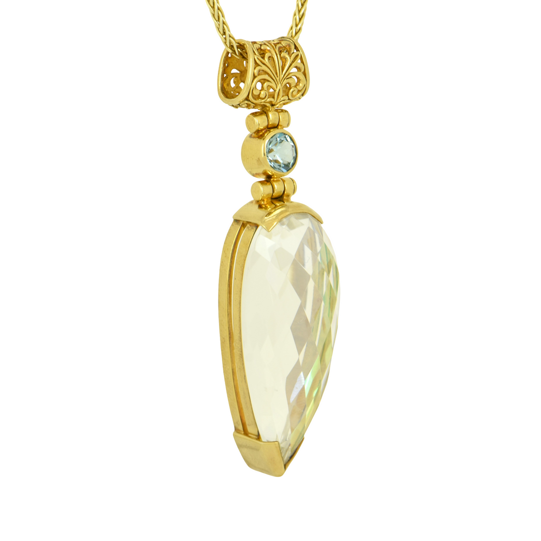Angel Aura Sovereignty Mystic Quartz Pendant