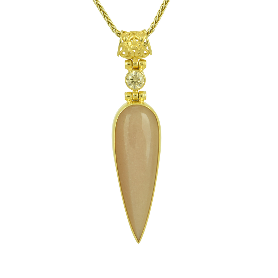 Peach Moonstone Pendant