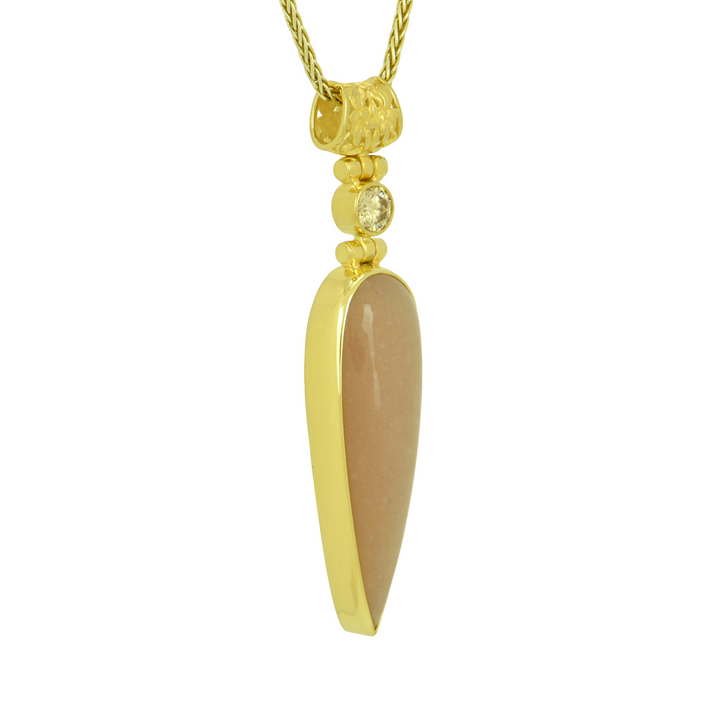 Peach Moonstone Pendant