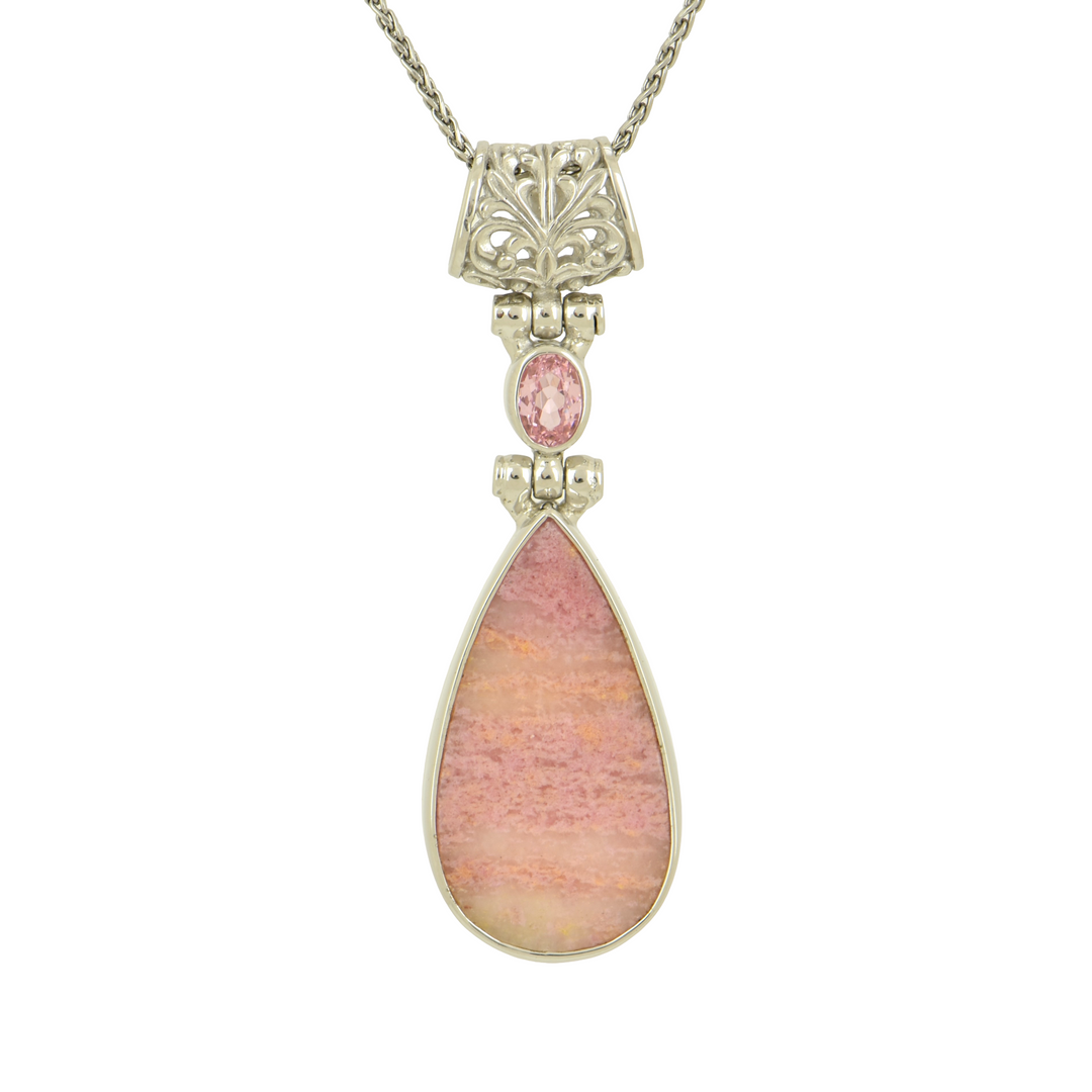 Rhodonite Spessartite Pendant