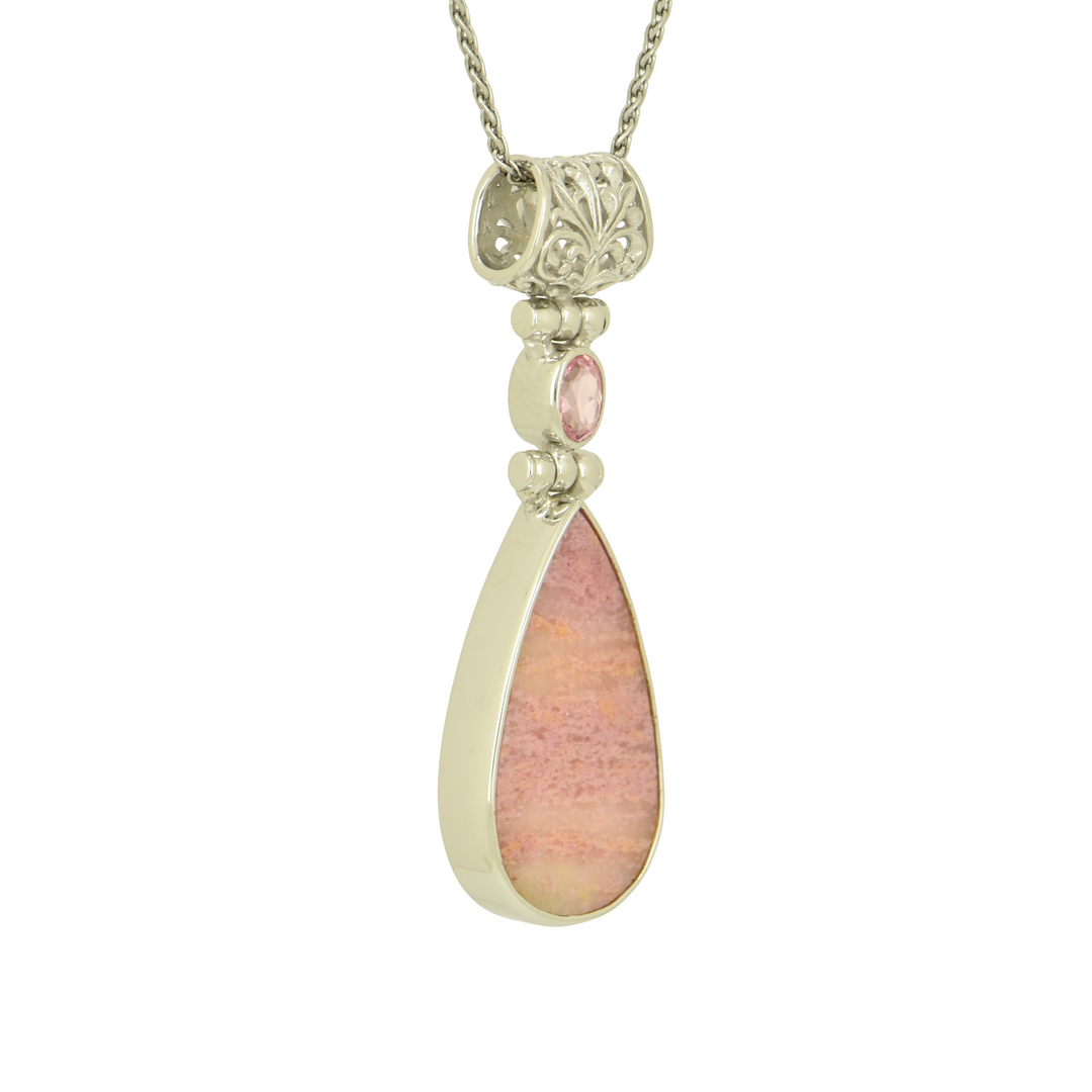 Rhodonite Spessartite Pendant