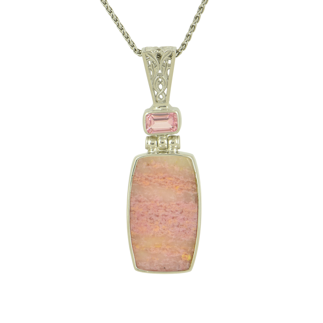 Rhodonite Spessartite Pendant