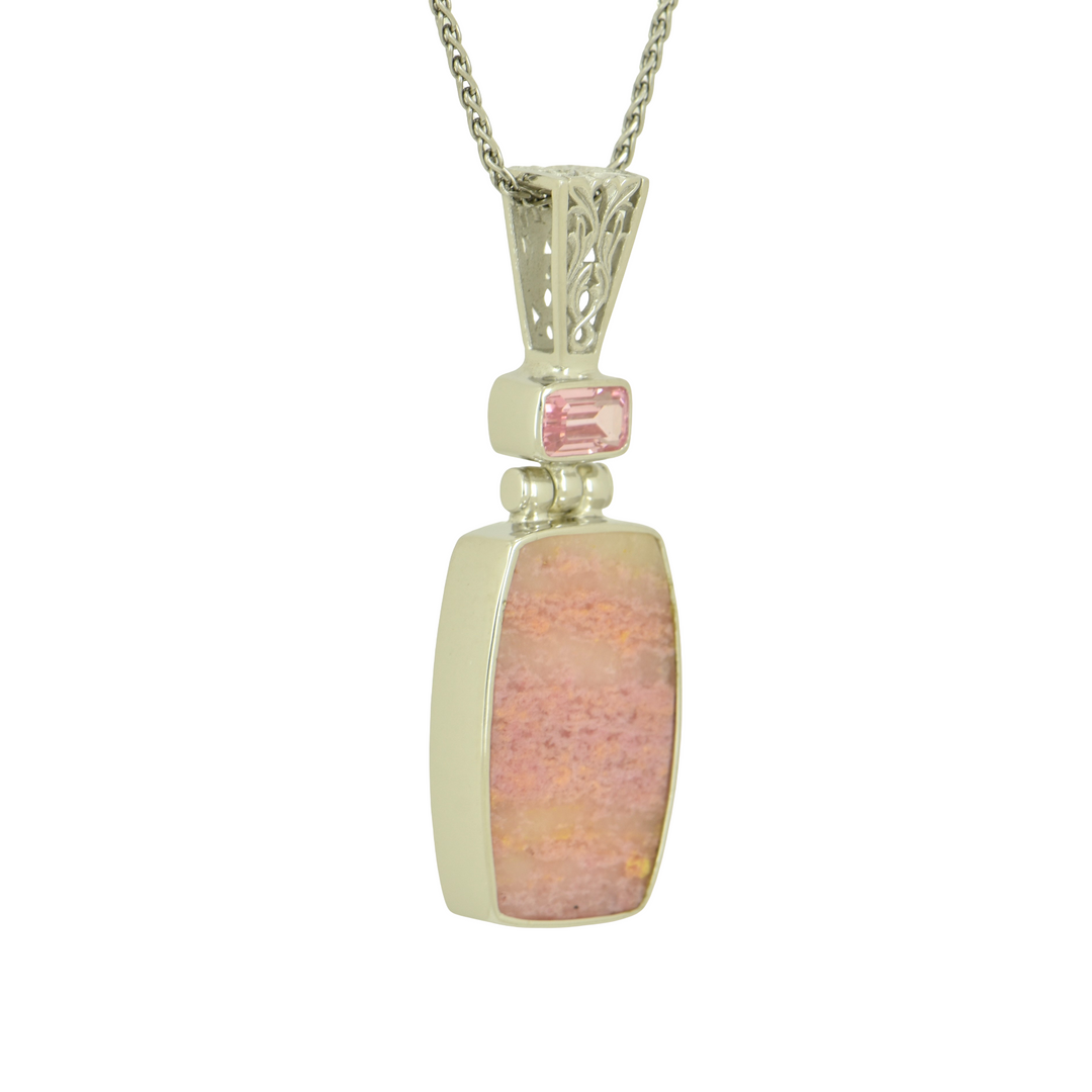 Rhodonite Spessartite Pendant