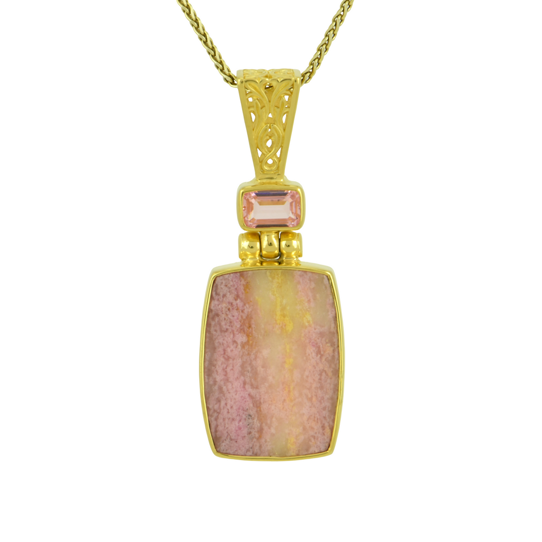 Rhodonite Spessartite Pendant