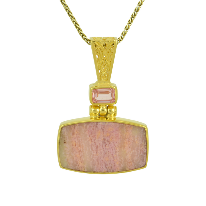Rhodonite Spessartite Pendant