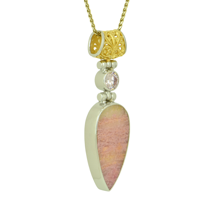 Rhodonite Spessartite Pendant
