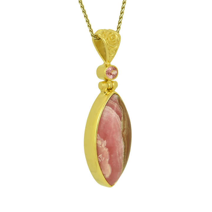 Rhodonite Spessartite Pendant