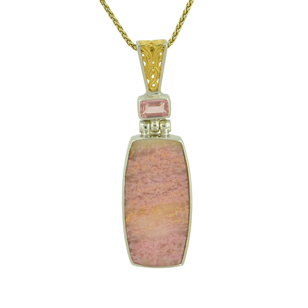 Rhodonite Spessartite Pendant