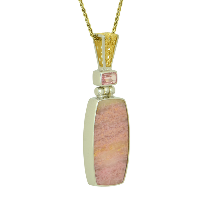 Rhodonite Spessartite Pendant
