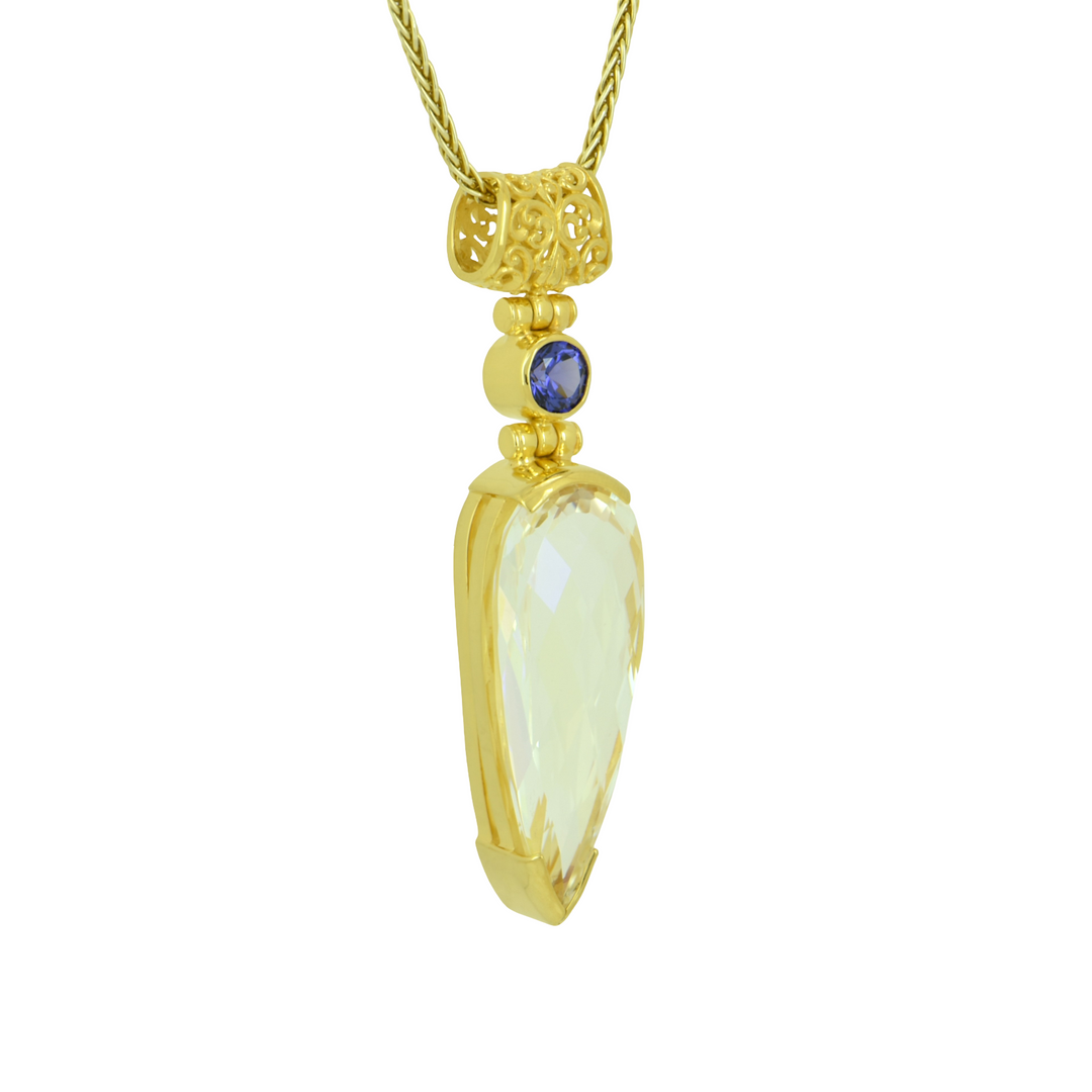 Angel Aura Seraphim Mystic Quartz Pendant