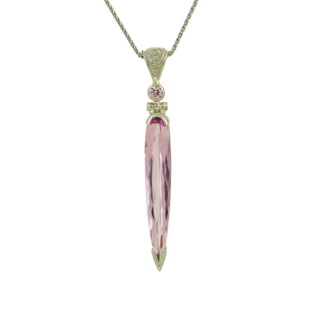 Crystalline Pink Beryl Pendant