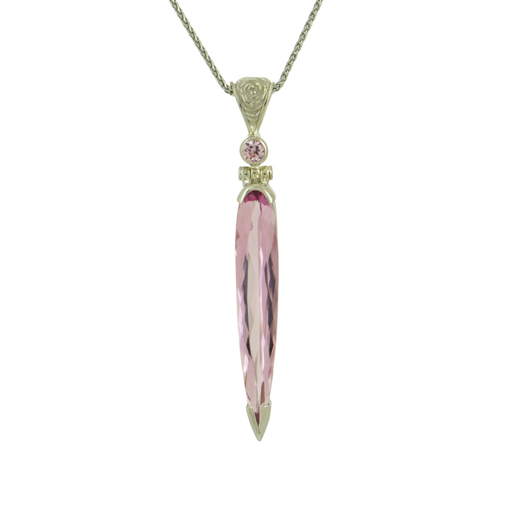 Crystalline Pink Beryl Pendant