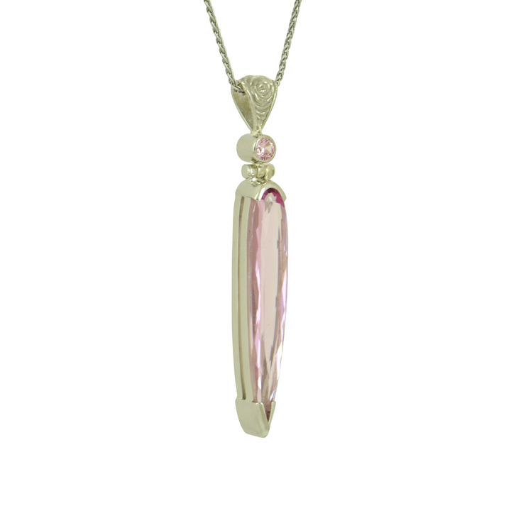Crystalline Pink Beryl Pendant