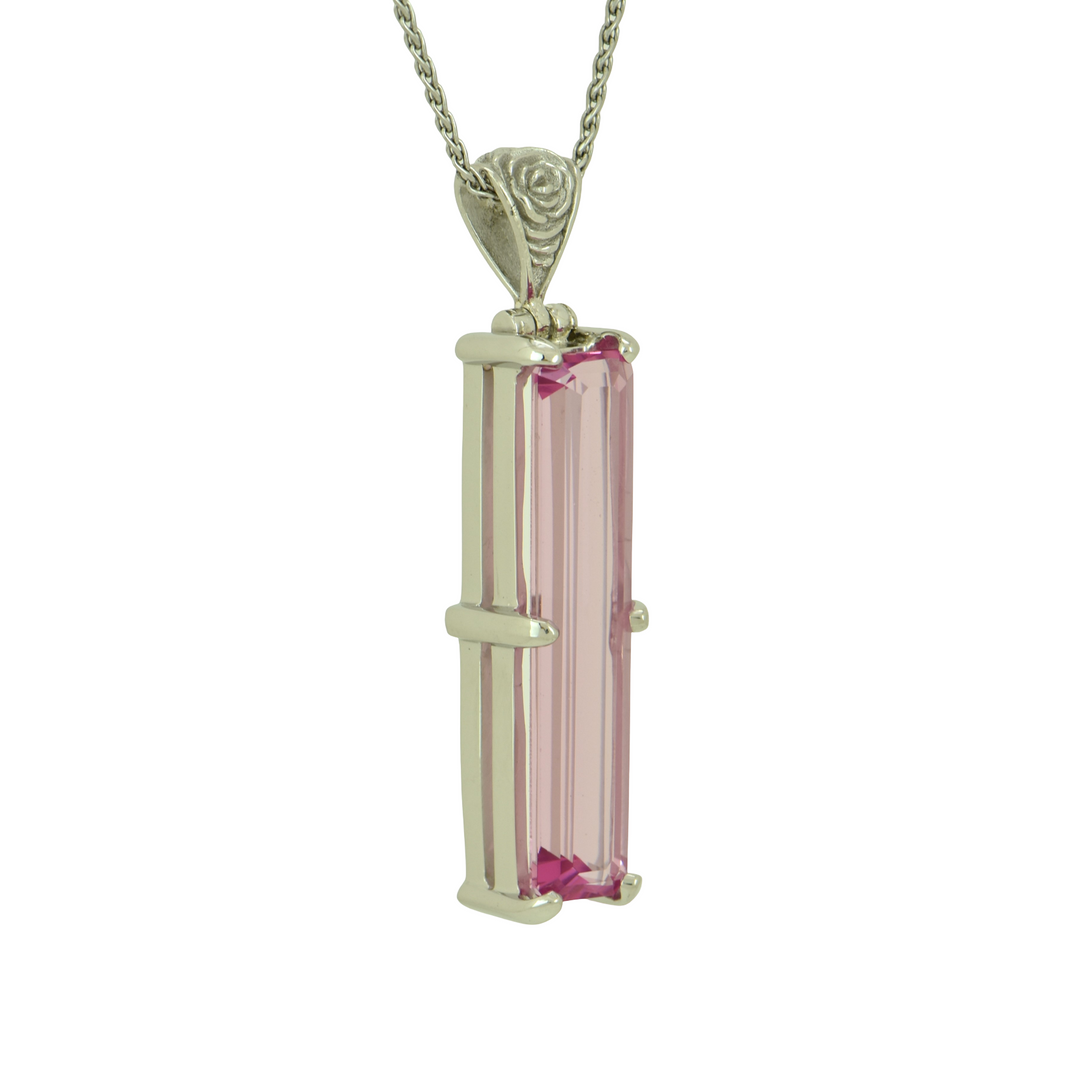 Crystalline Pink Beryl Pendant