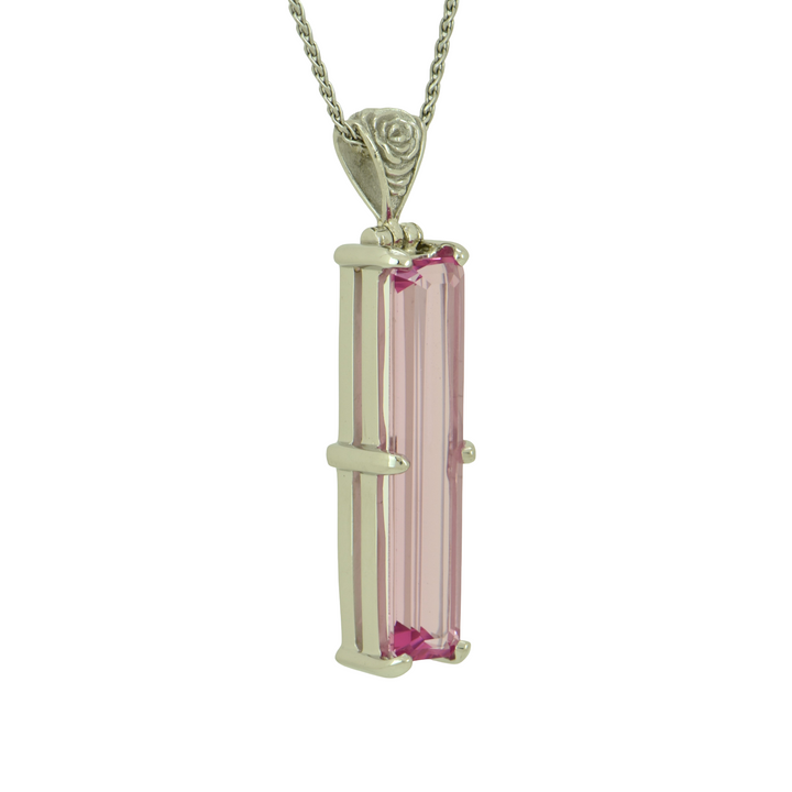 Crystalline Pink Beryl Pendant