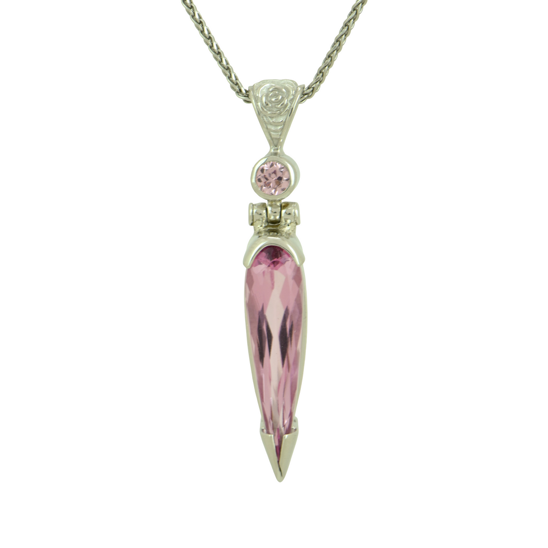 Crystalline Pink Beryl Pendant