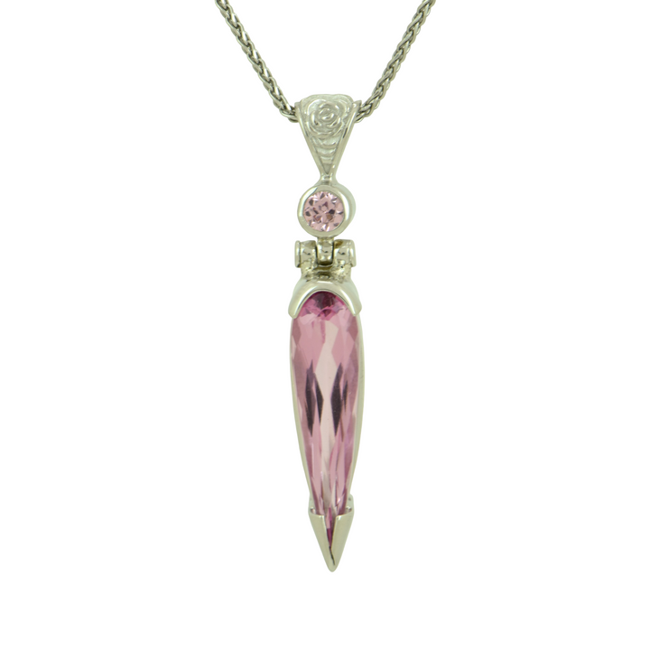 Crystalline Pink Beryl Pendant