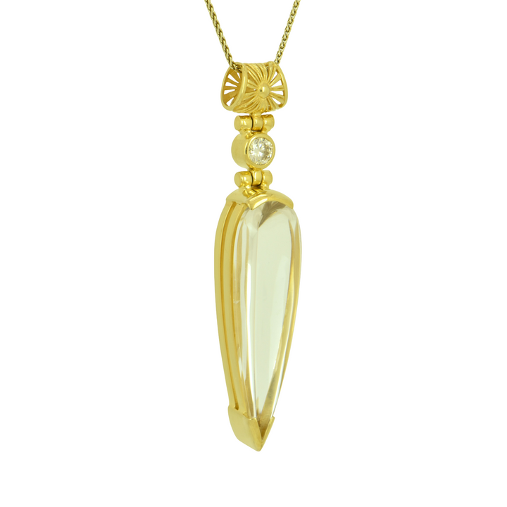 Champagne Citrine Pendant