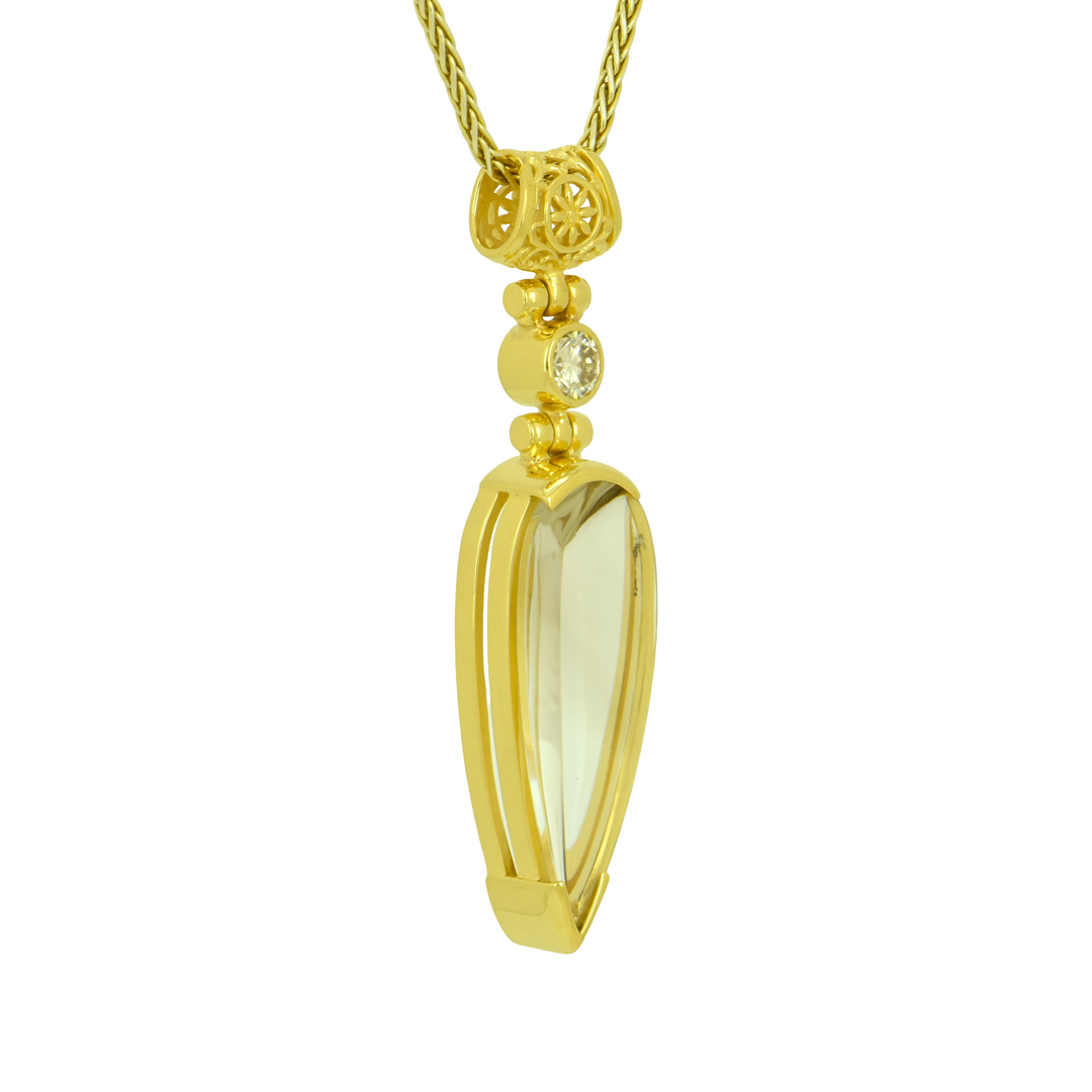 Champagne Citrine Pendant