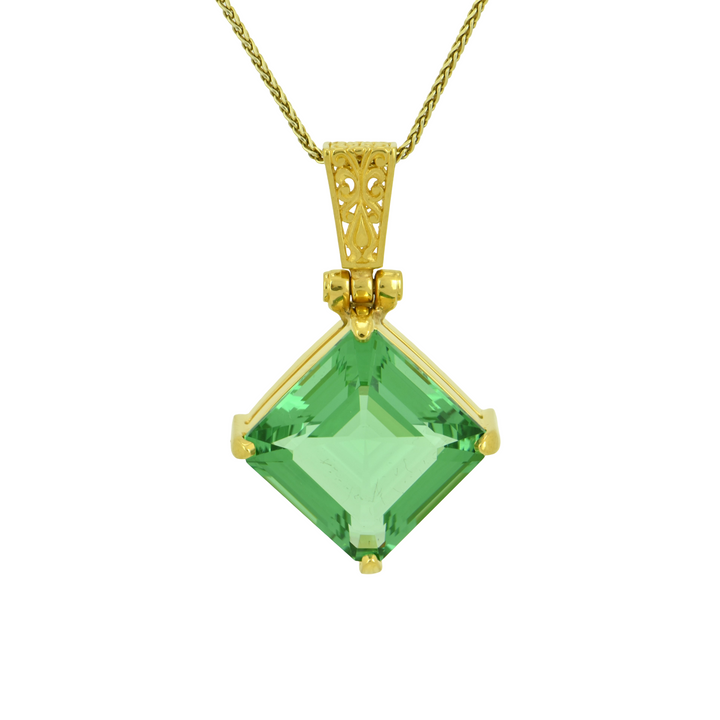 Green Obsidian Pendant
