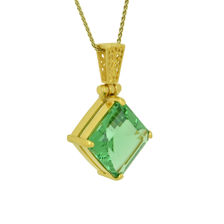 Green Obsidian Pendant