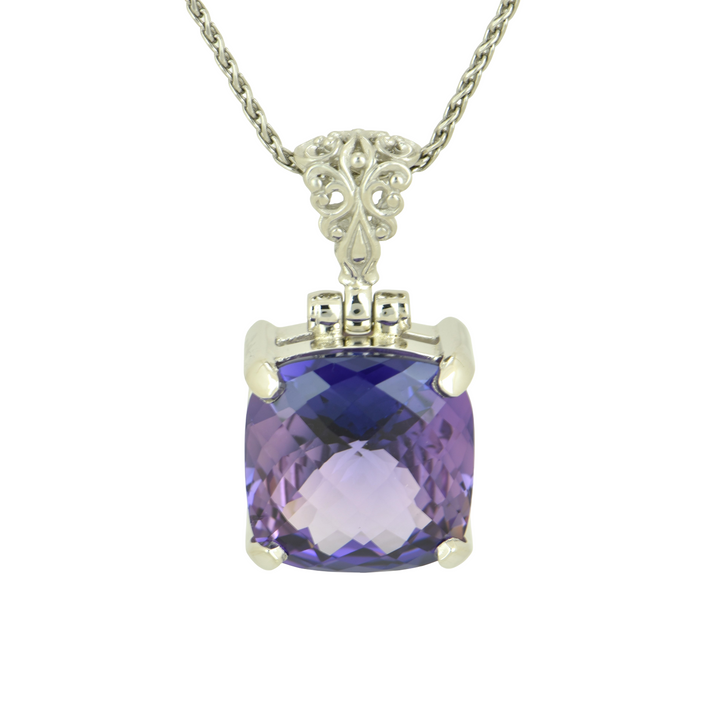 Tanzanite Effect Sapphire Pendant
