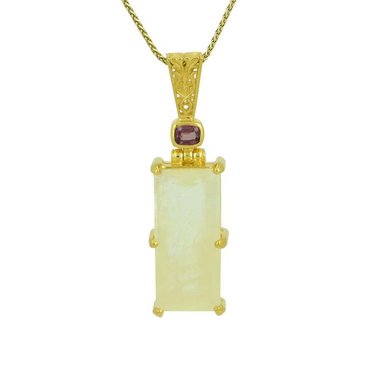 Quartz With Sulphur Pendant