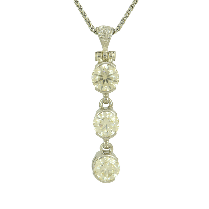 Champagne Moissanite Pendant