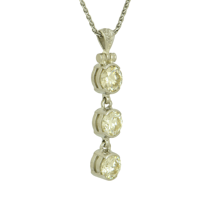 Champagne Moissanite Pendant