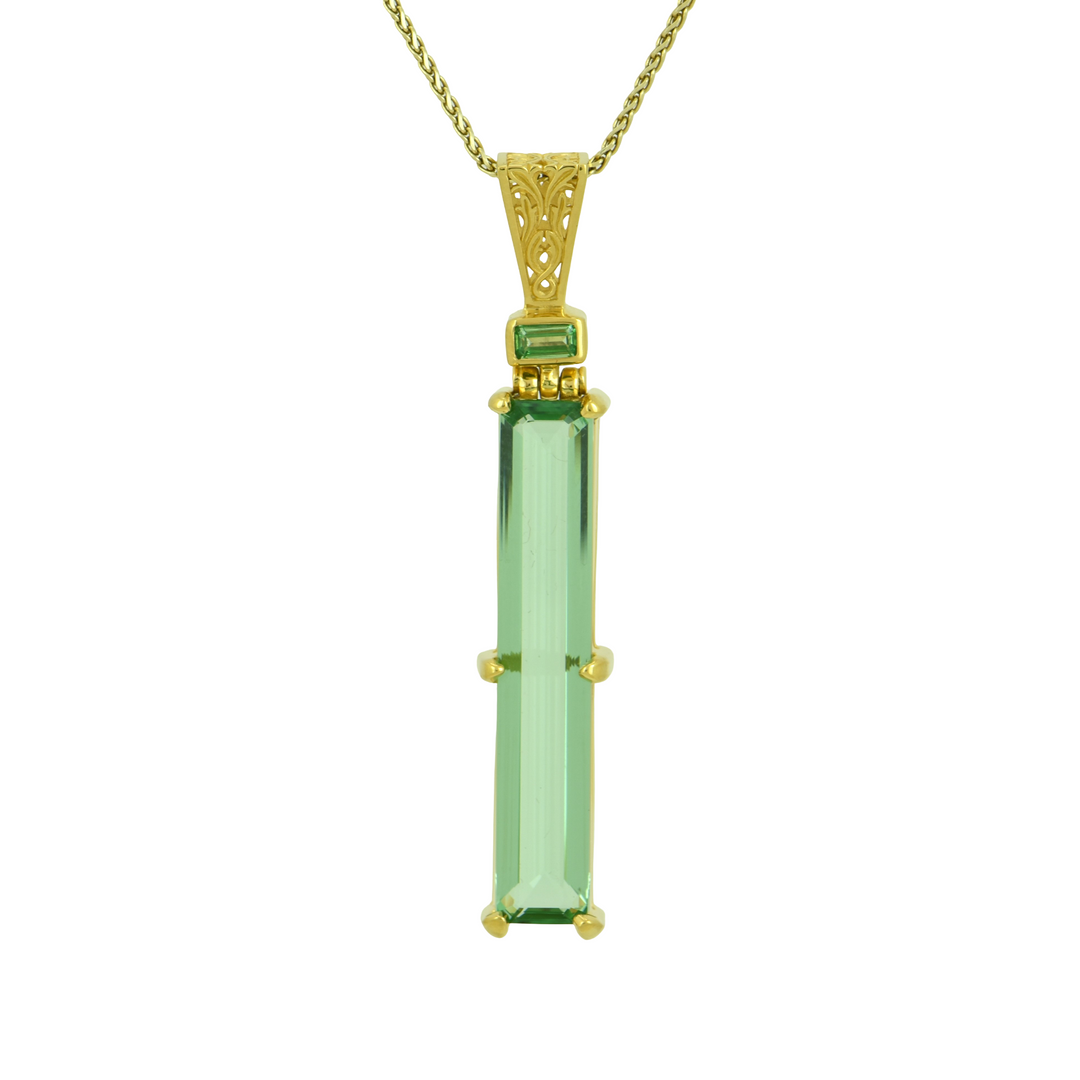 Green Obsidian Pendant