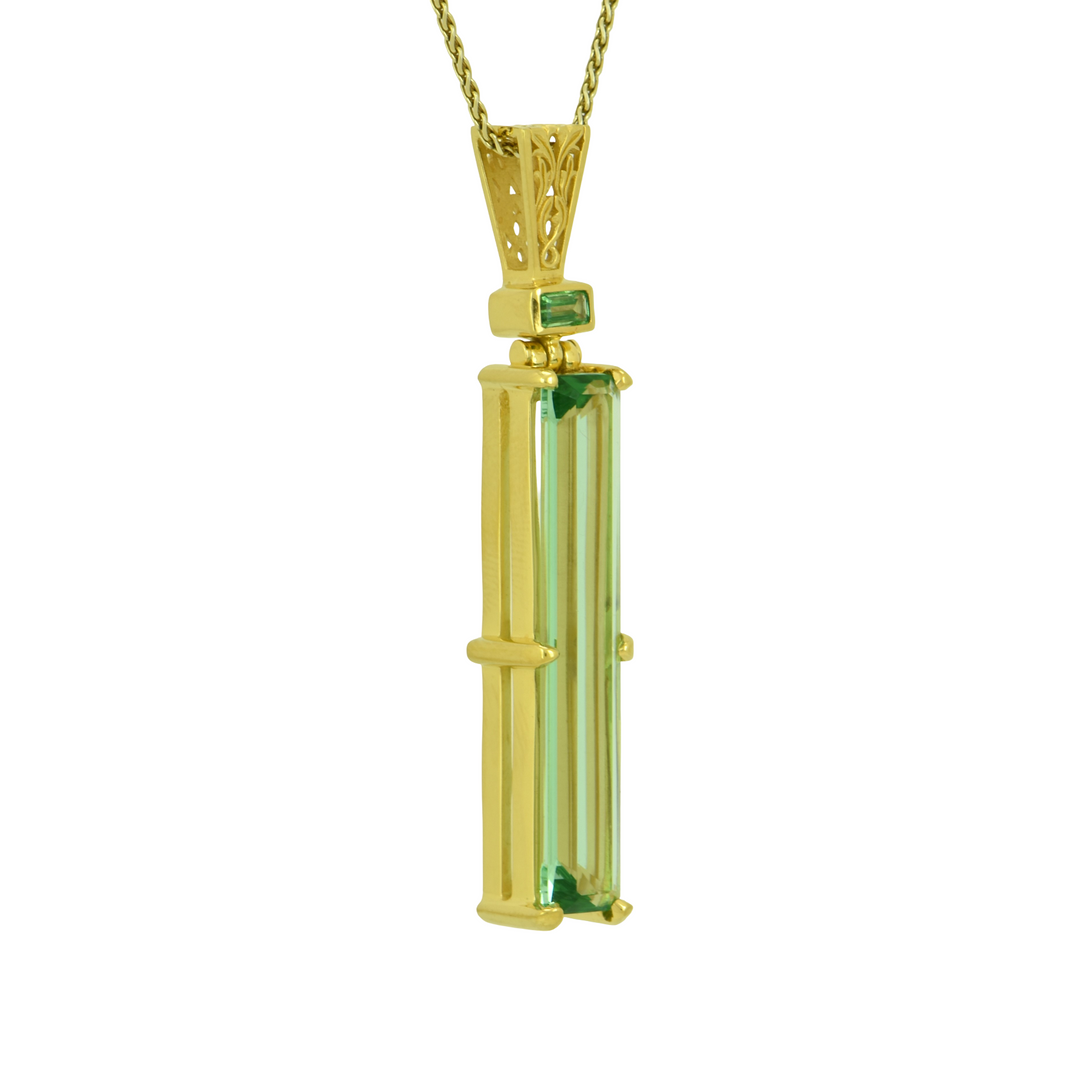 Green Obsidian Pendant