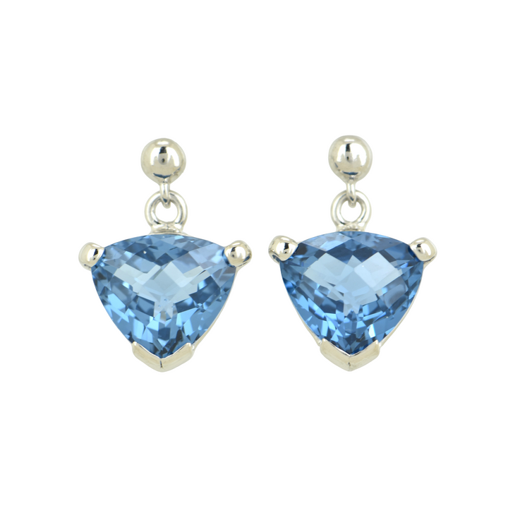 Blue Green Spinel Earrings