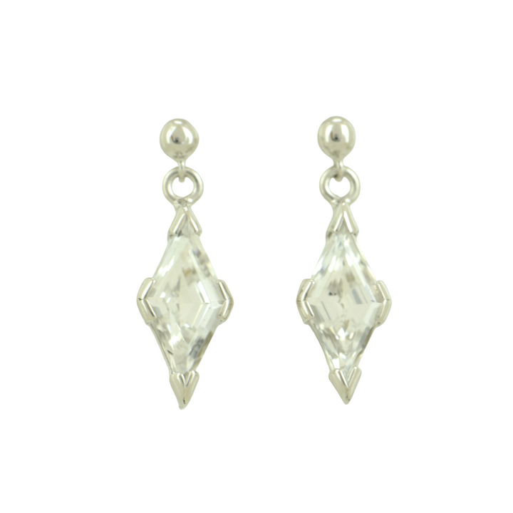 White Sapphire Earrings