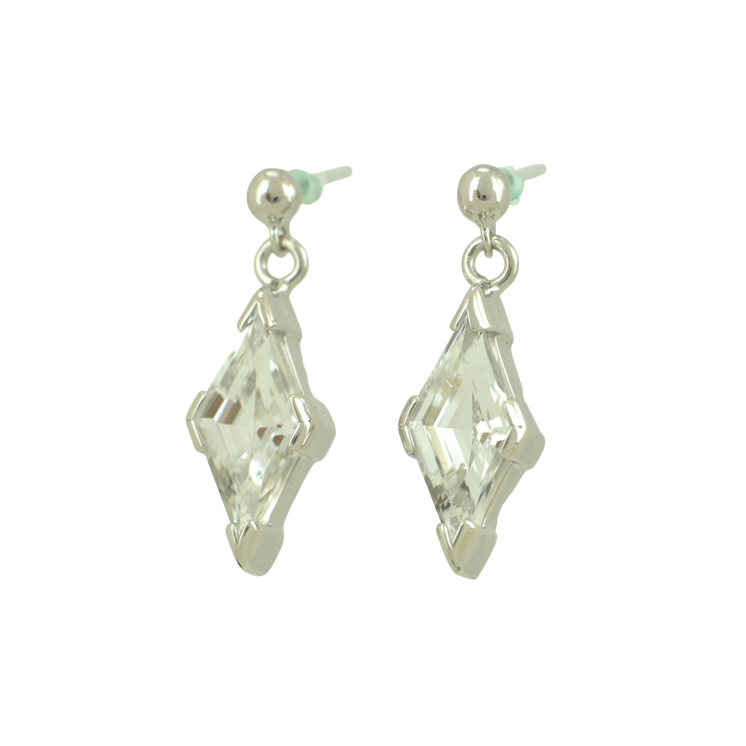 White Sapphire Earrings