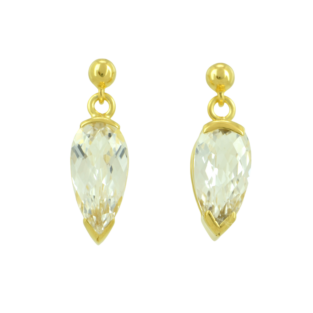 White Sapphire Earrings