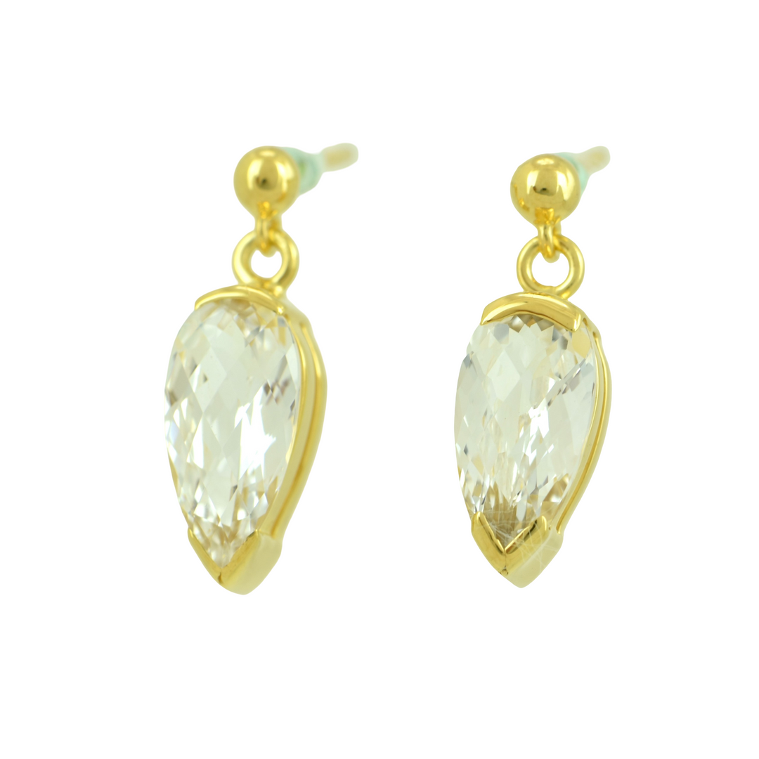 White Sapphire Earrings