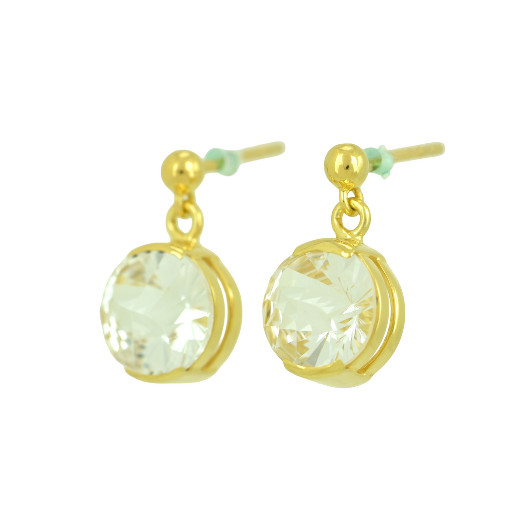 White Sapphire Earrings