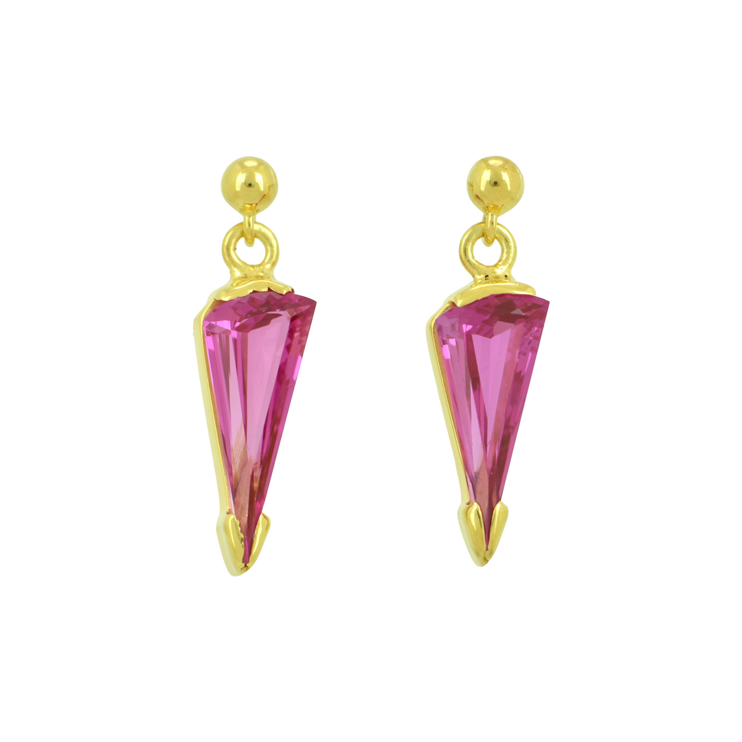 Shasta Pink Sapphire Earrings