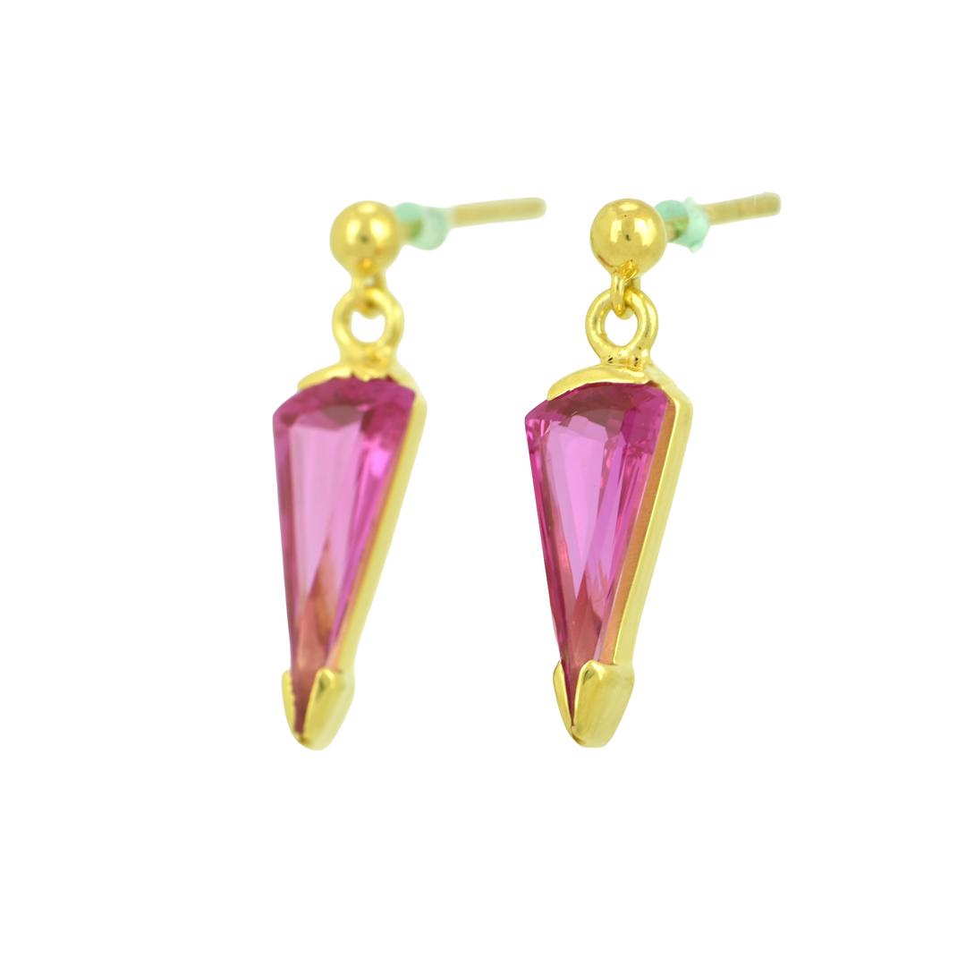 Shasta Pink Sapphire Earrings