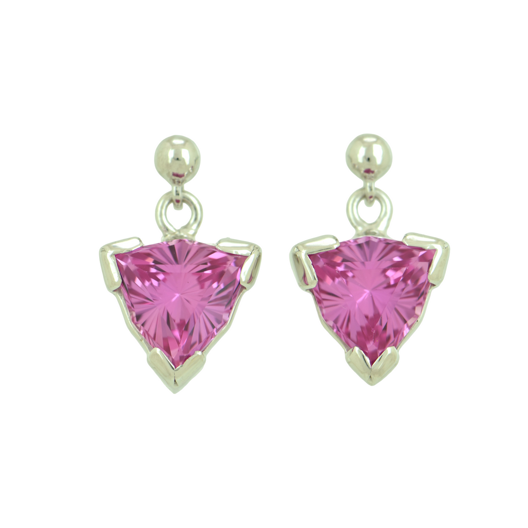 Shasta Pink Sapphire Earrings
