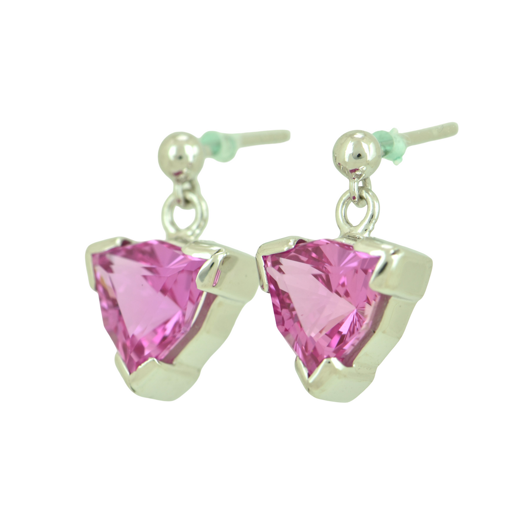 Shasta Pink Sapphire Earrings