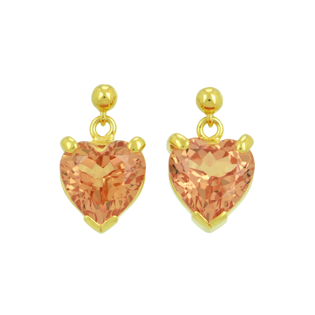 Imperial Pink Sapphire Earrings