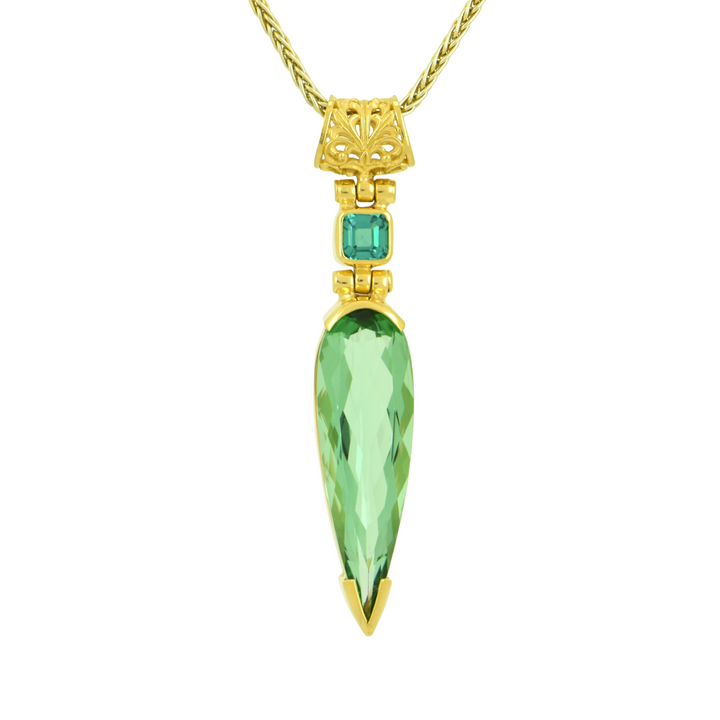 Green Obsidian Pendant