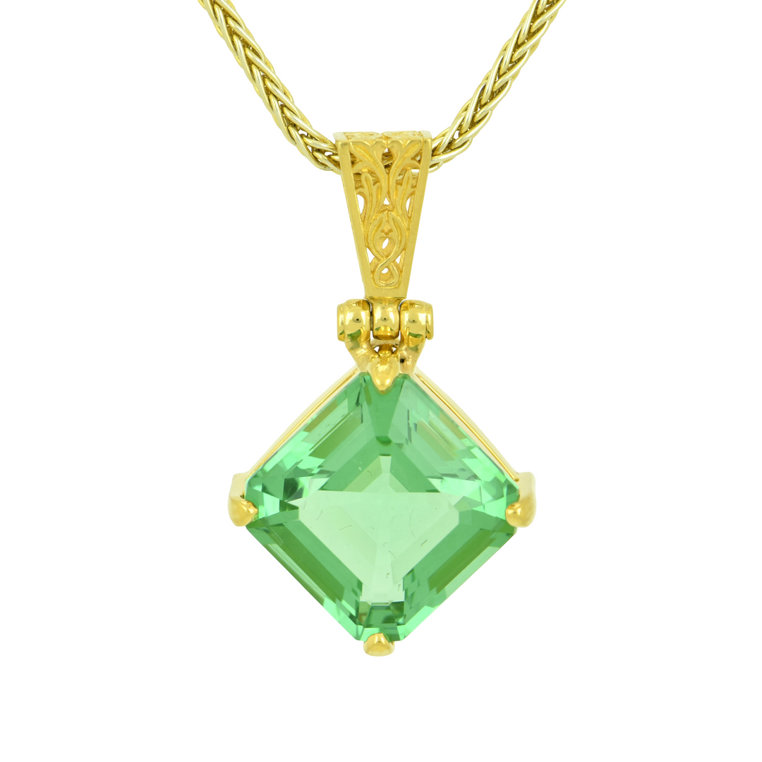 Green Obsidian Pendant