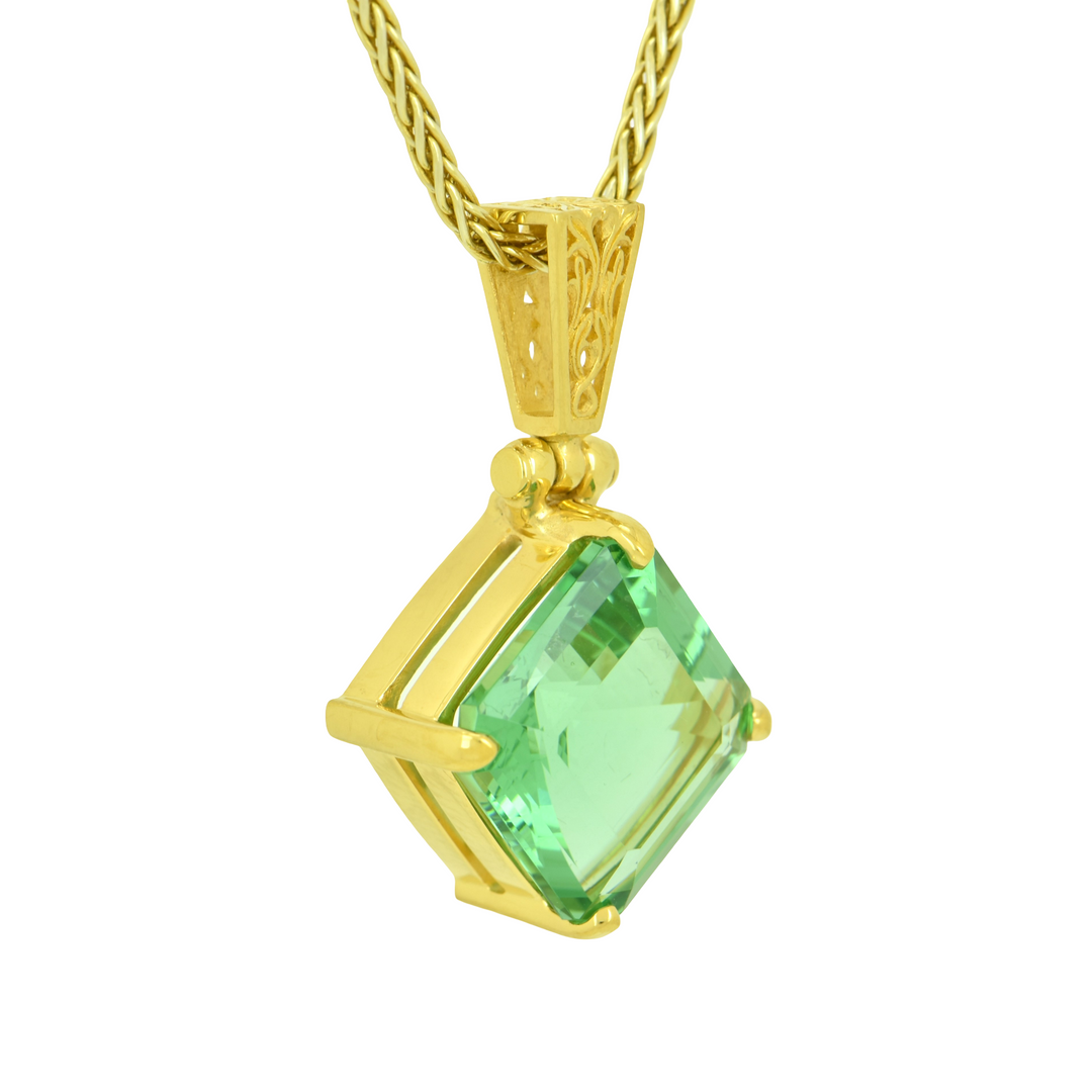 Green Obsidian Pendant