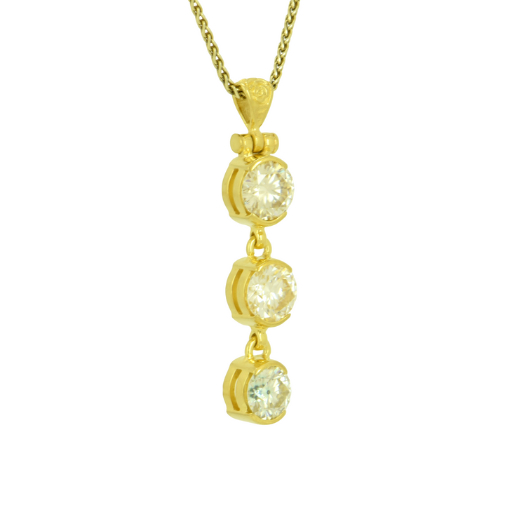 Champagne Moissanite Pendant